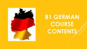 B1 German course contents 