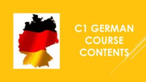 C1 German course contents 