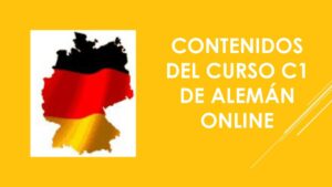 Contenidos del curso C1 de alemán online